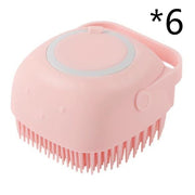Silicone Dog & Cat Bath Massage Gloves Brush