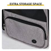 Pet Carrier Backpack, Expandable Cat Dog Carrier With Front & Back Extension, Breathable Mesh Travel Backpack For Small Dogs Cats, Soft-Sided Pet Backpack Holds Up To 26 Lbs