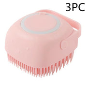 Silicone Dog & Cat Bath Massage Gloves Brush