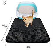 Pet litter box mat