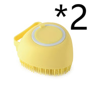 Silicone Dog & Cat Bath Massage Gloves Brush