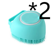 Silicone Dog & Cat Bath Massage Gloves Brush