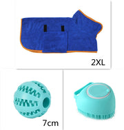 Silicone Dog & Cat Bath Massage Gloves Brush