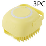Silicone Dog & Cat Bath Massage Gloves Brush