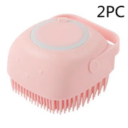 Silicone Dog & Cat Bath Massage Gloves Brush