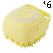 Silicone Dog & Cat Bath Massage Gloves Brush