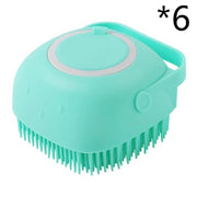 Silicone Dog & Cat Bath Massage Gloves Brush