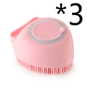 Silicone Dog & Cat Bath Massage Gloves Brush