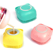 Silicone Dog & Cat Bath Massage Gloves Brush