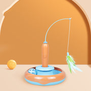 2 In 1 Pet Cat Toy With Feather For Self-play