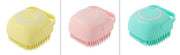 Silicone Dog & Cat Bath Massage Gloves Brush
